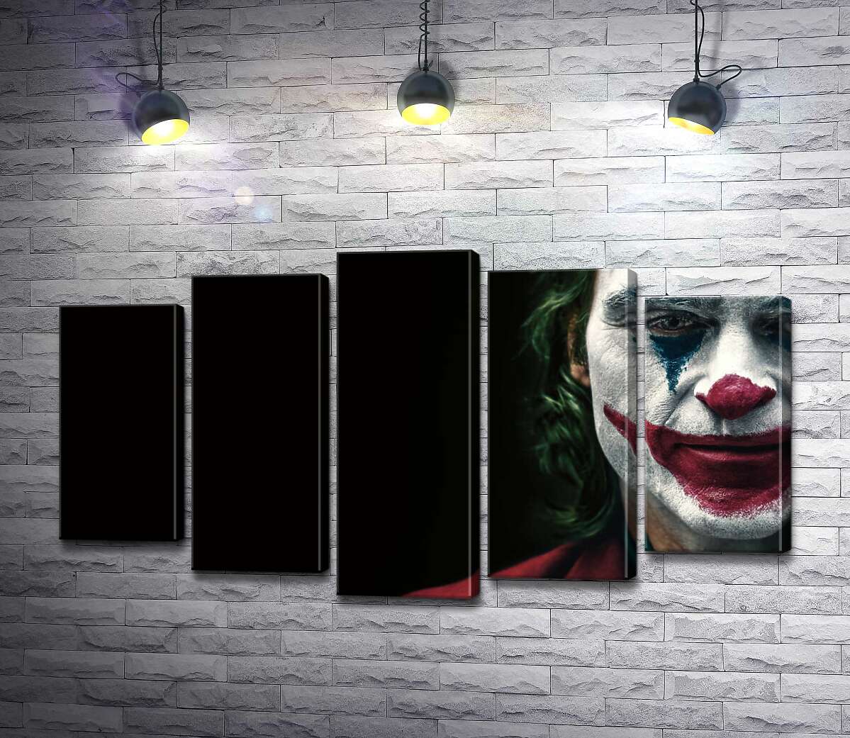 

Модульная картина ArtPoster Джокер накрашен слоями грима 130x74 см Модуль №26