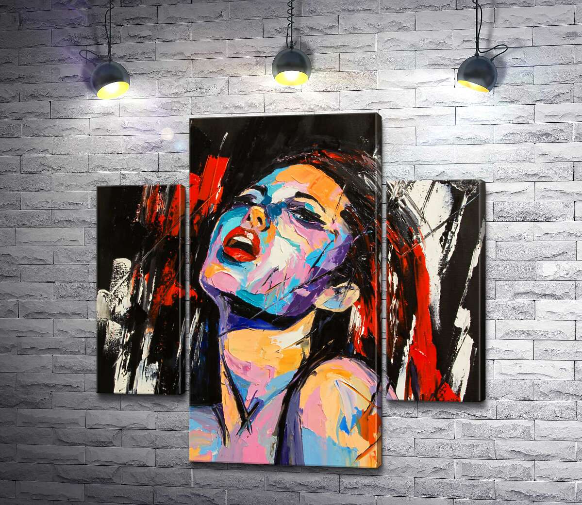 

Модульная картина ArtPoster Выражение желания на обольстительном лице девушки 80x80 см Модуль №7