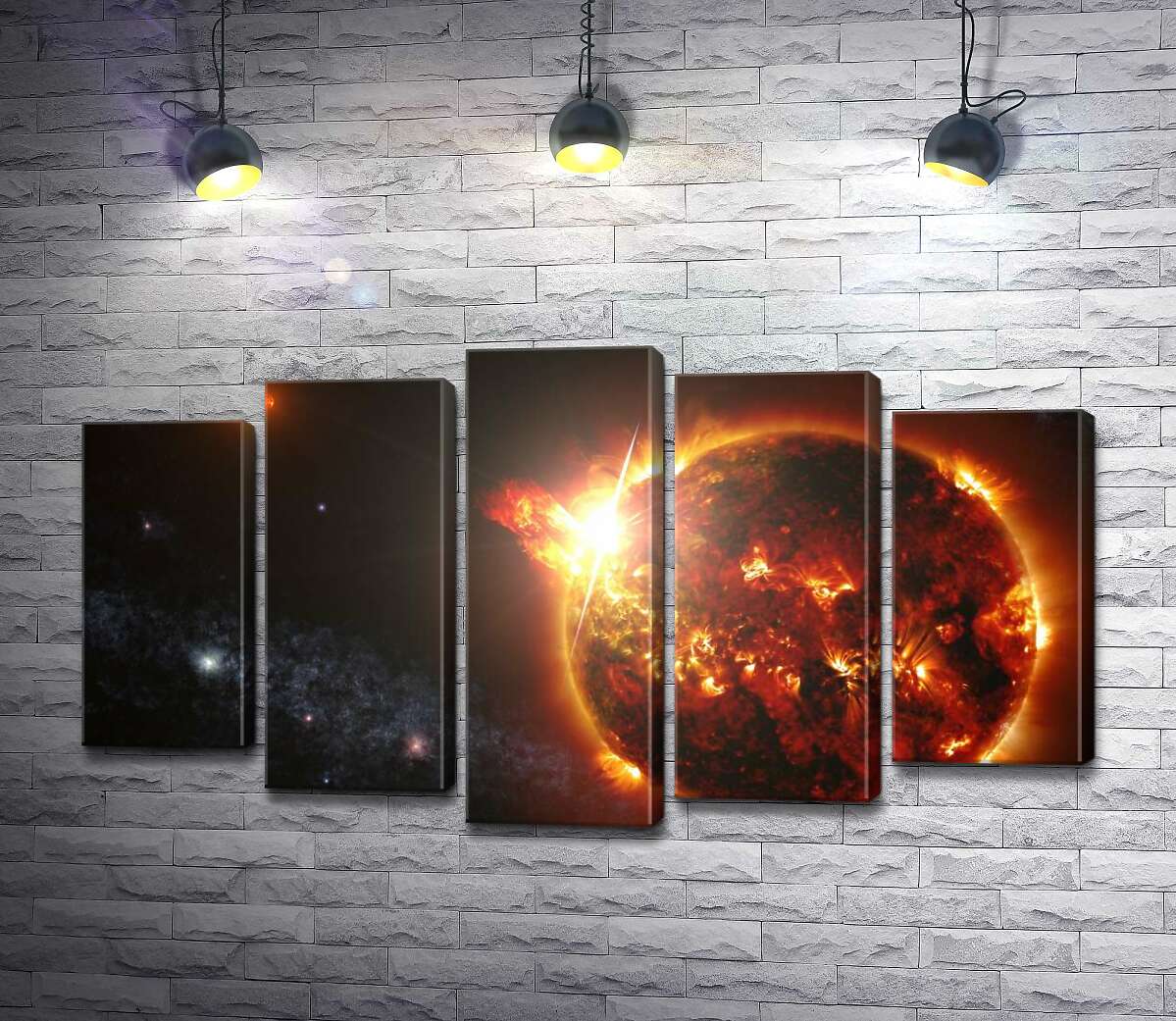 

Модульная картина ArtPoster Горячая красота Солнечных вспышек 100x58 см Модуль №26