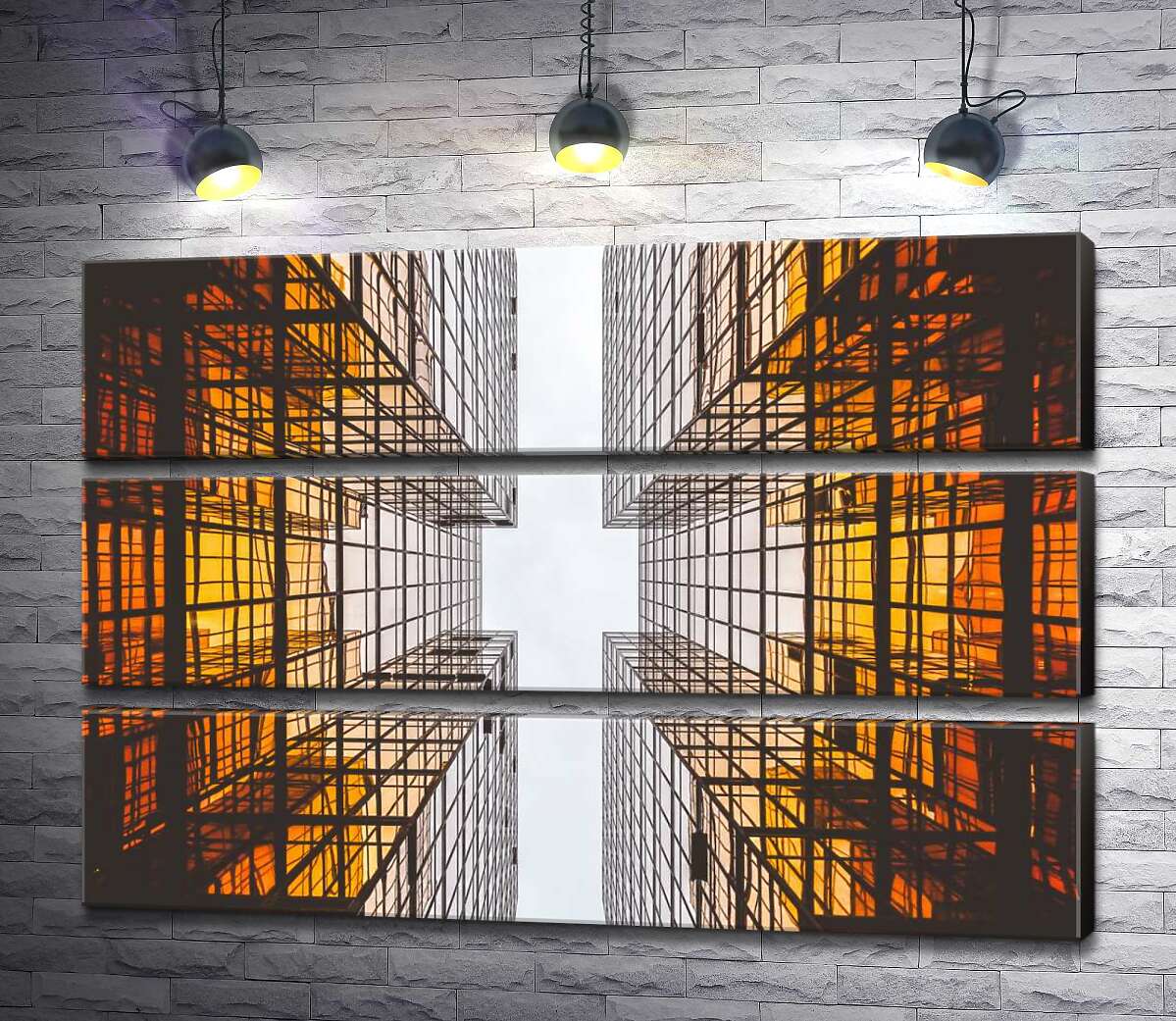

Модульная картина ArtPoster Геометрия стеклянных небоскребов 130x87 см Модуль №13
