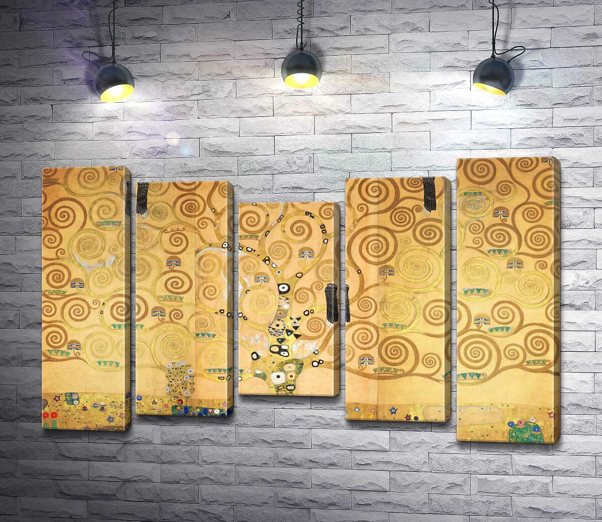 

Модульная картина ArtPoster Дерево жизни (фриз Стокле, Stockletfries) - Густав Климт (Gustav Klimt) 130x83 см Модуль №28