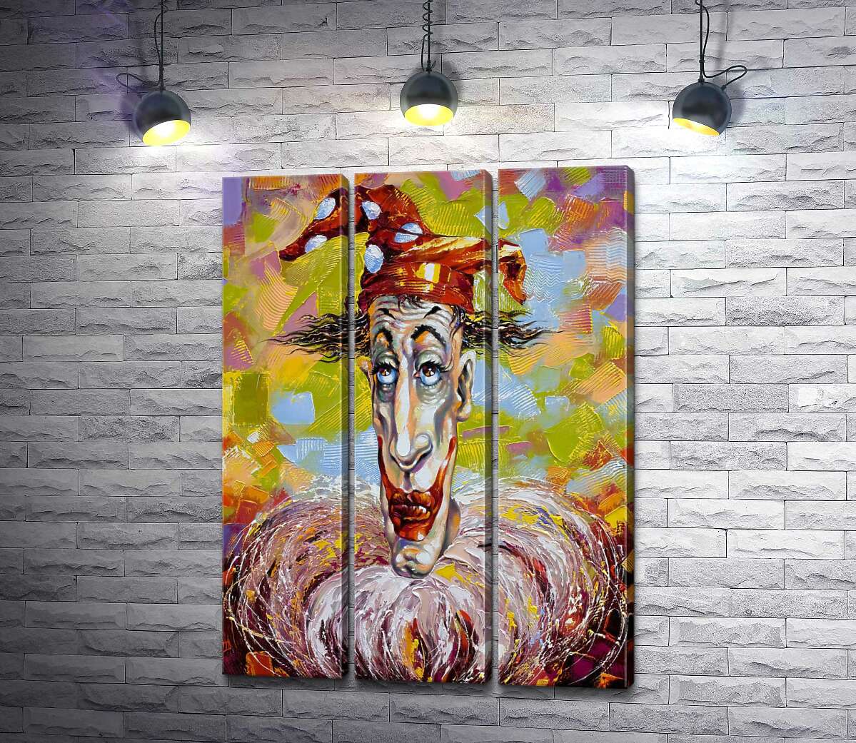

Модульная картина ArtPoster Грустные глаза клоуна 60x84 см Модуль №11