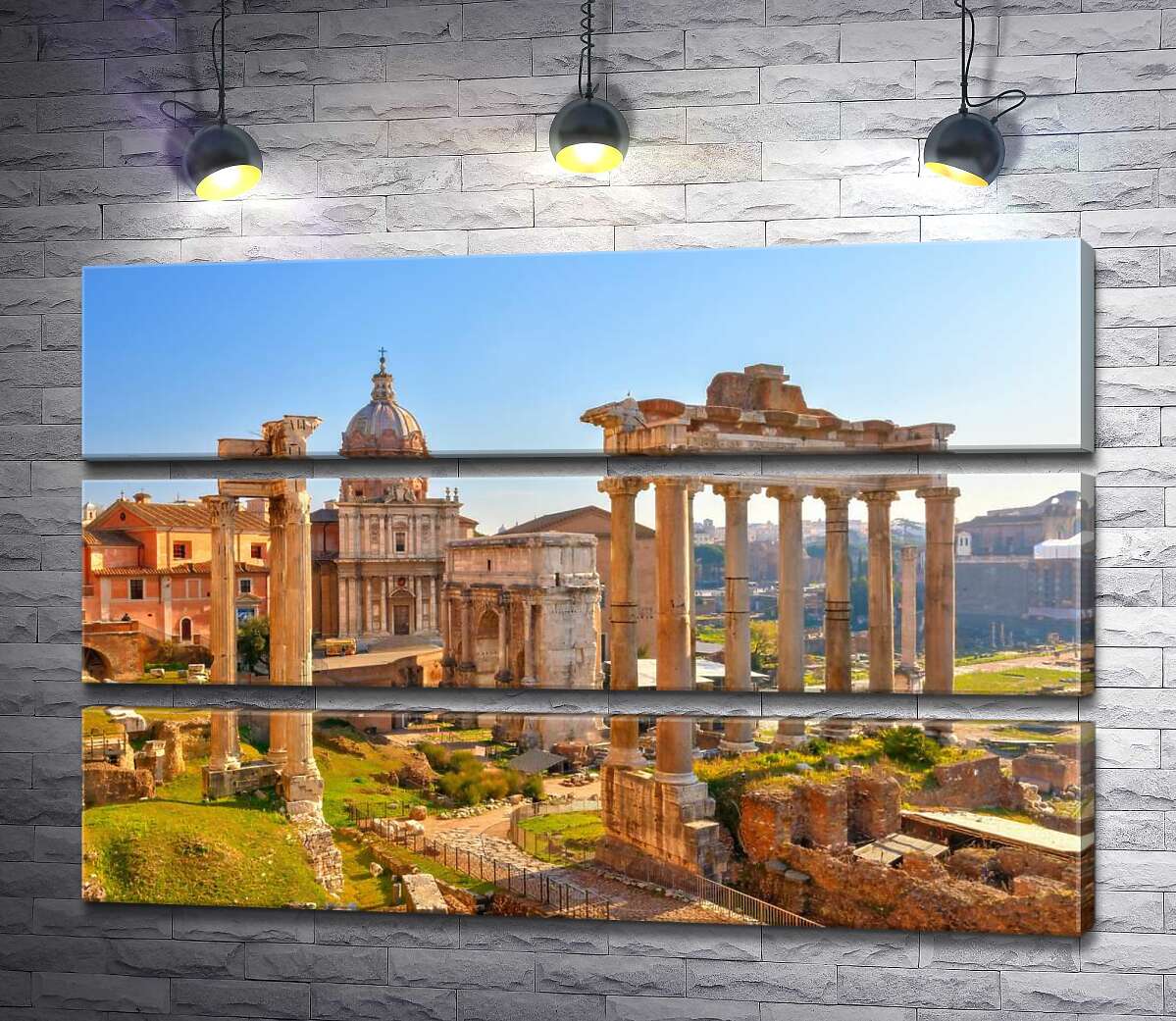 

Модульная картина ArtPoster Гарндиозность руин Римского форума (Forum Romanum) 91x60 см Модуль №13