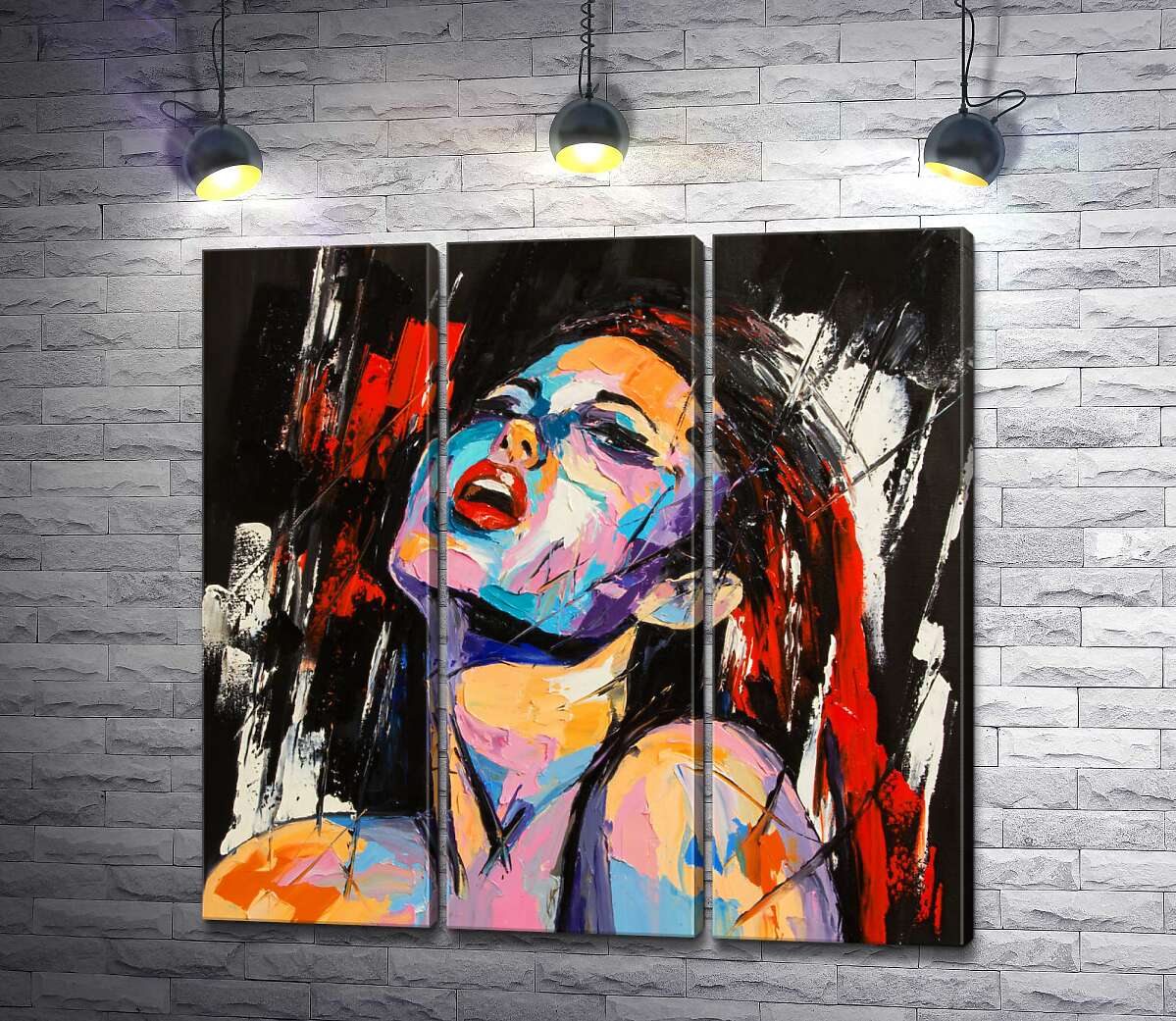 

Модульная картина ArtPoster Выражение желания на обольстительном лице девушки 60x60 см Модуль №11