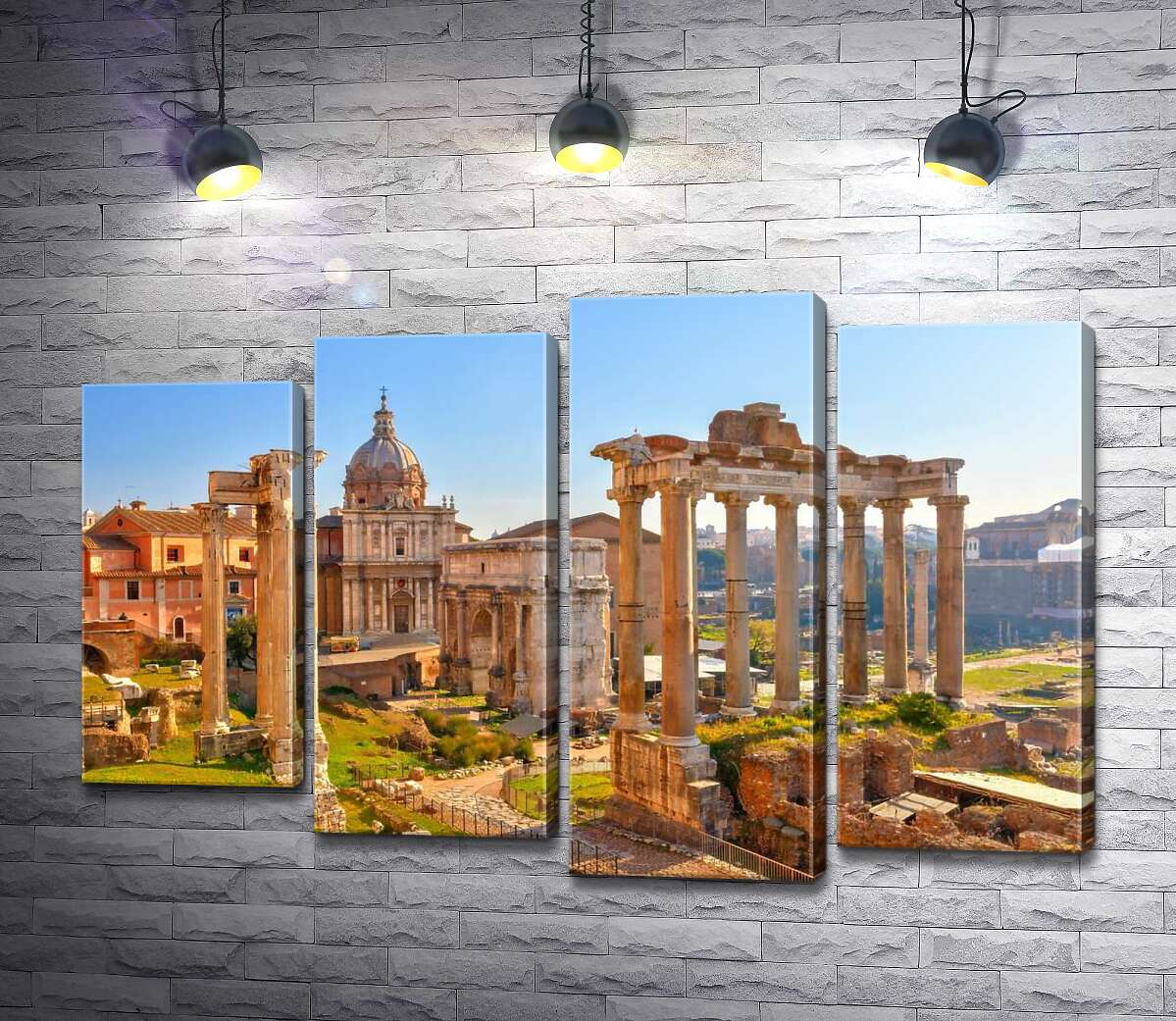 

Модульная картина ArtPoster Гарндиозность руин Римского форума (Forum Romanum) 80x54 см Модуль №21