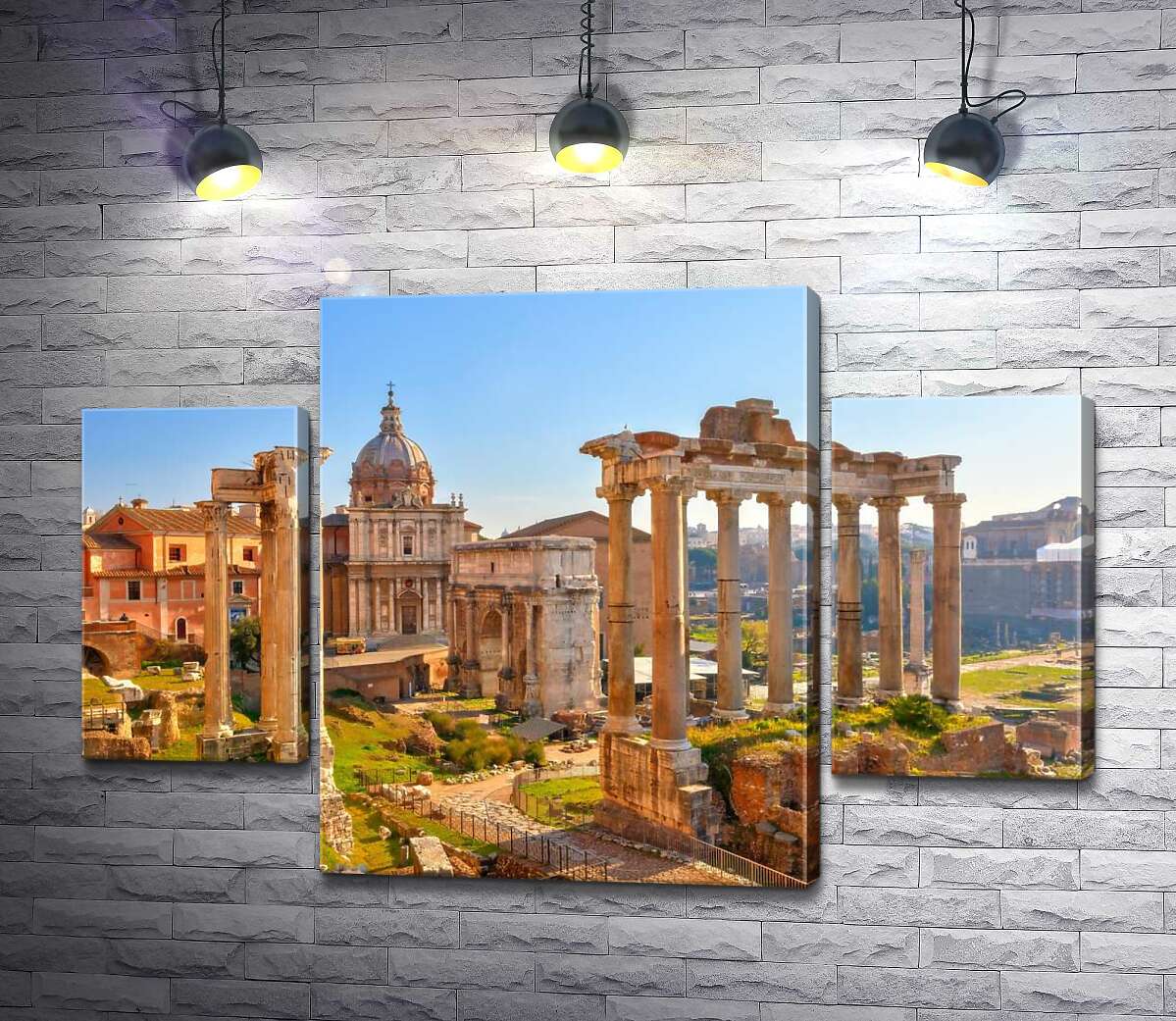 

Модульная картина ArtPoster Гарндиозность руин Римского форума (Forum Romanum) 131x85 см Модуль №7