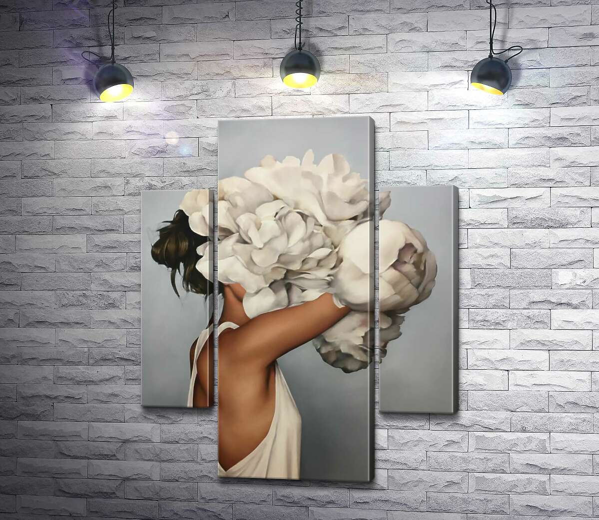 

Модульная картина ArtPoster Девушка с букетом пионов - Эми Джадд (Amy Judd) 80x104 см Модуль №7
