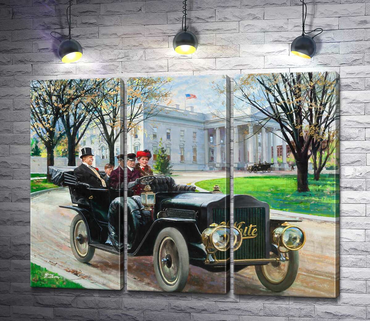 

Модульная картина ArtPoster Главный исполнительный директор отправляется на прогулку (The Chief Executive Goes For a Spin) - Гарри Андерсон (Harry Anderson) 60x47 см Модуль №11
