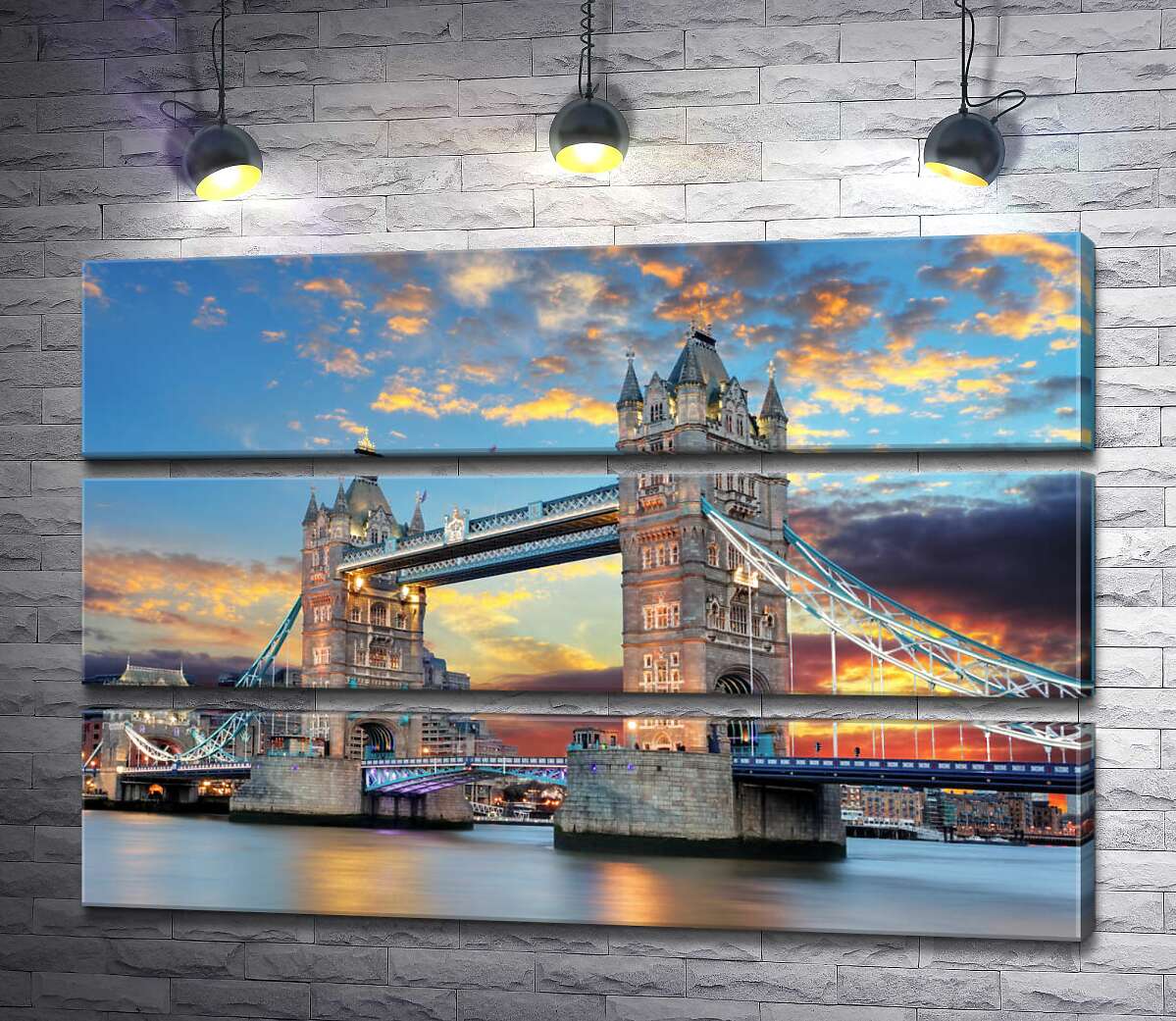 

Модульная картина ArtPoster Готические башни Тауэрского моста (Tower Bridge) 90x60 см Модуль №13