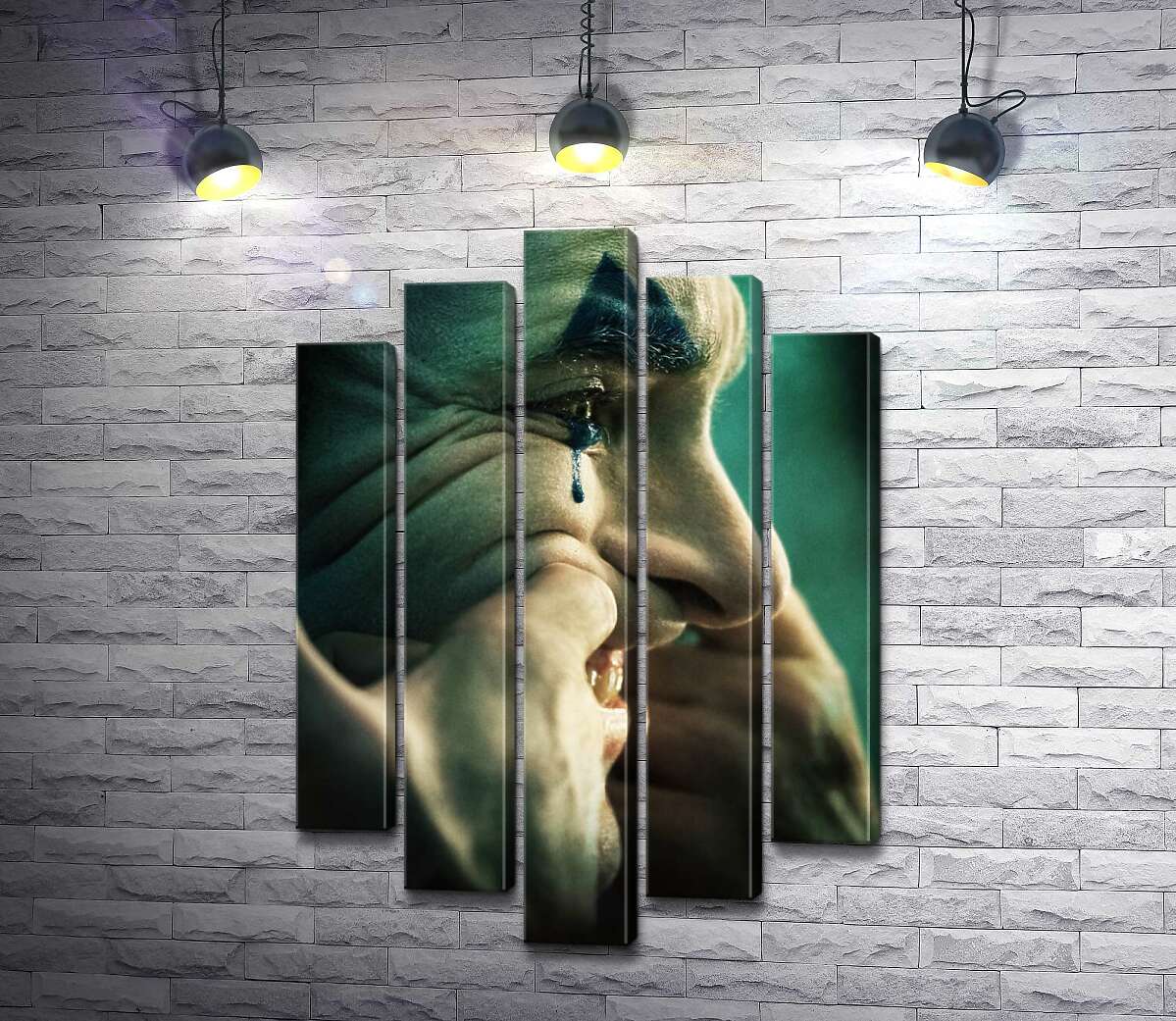 

Модульная картина ArtPoster Джокер сквозь слезы натягивает улыбку на лицо 130x195 см Модуль №26