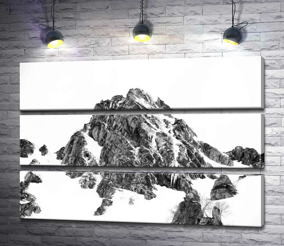 

Модульная картина ArtPoster Заснеженые камни вершины горы Монблан (Mont Blanc) 100x69 см Модуль №13