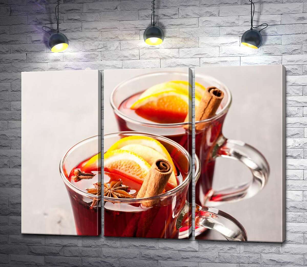 

Модульная картина ArtPoster Идиллия вкуса: душистый глинтвейн с цитрусами, палочкой корицы и бадьяном 102x72 см Модуль №11
