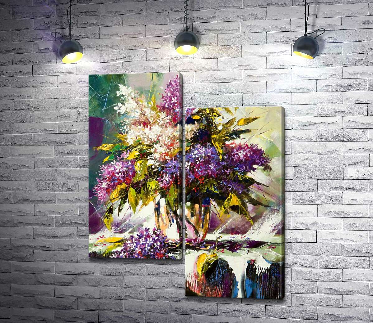 

Модульная картина ArtPoster Контрастные оттенки в букете сирени 100x126 см Модуль №5