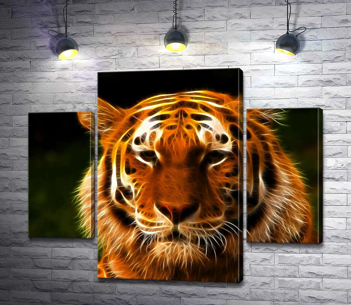 

Модульная картина ArtPoster Королевский силуэт тигра 100x80 см Модуль №7