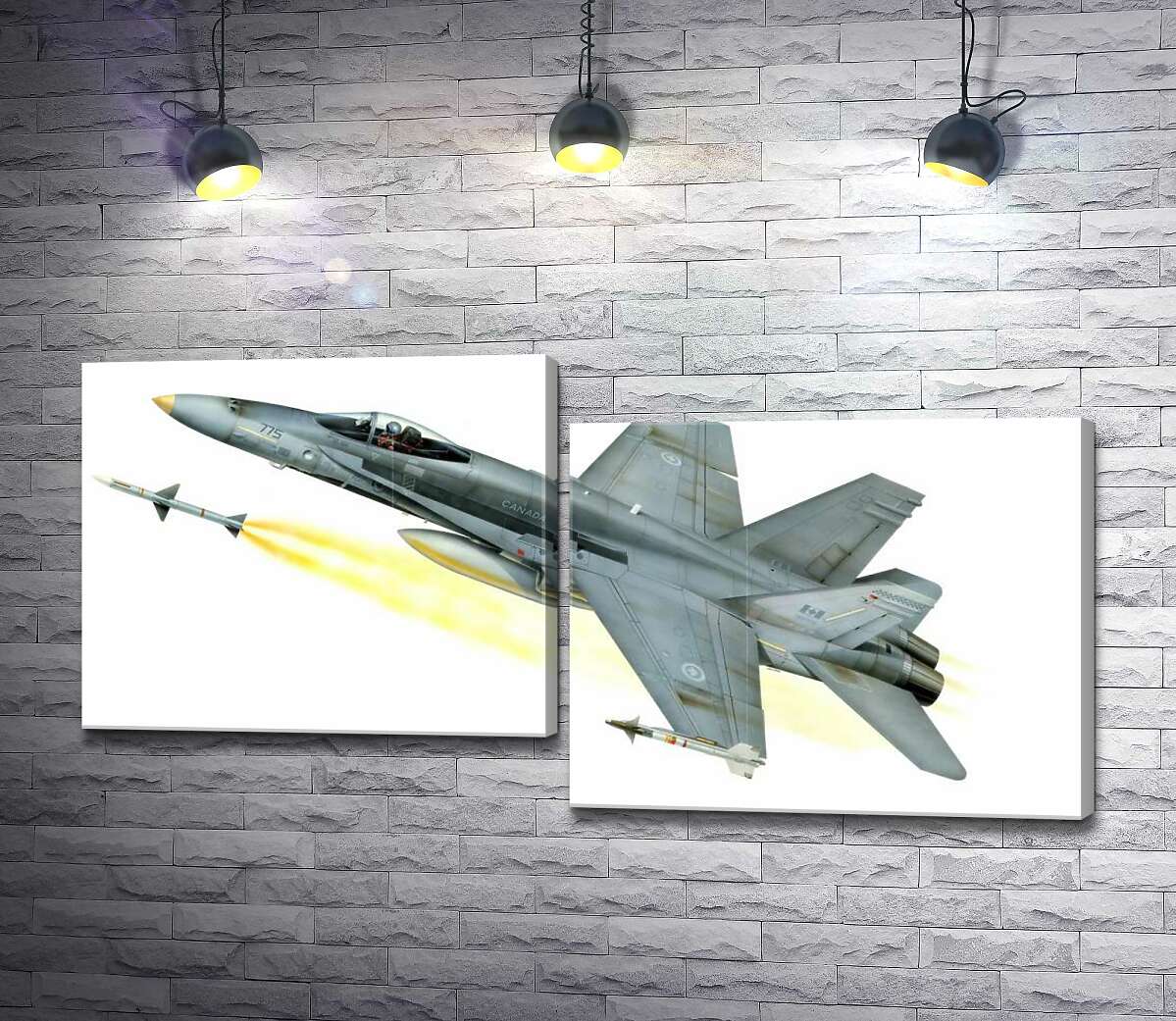 

Модульная картина ArtPoster Канадский многоцелевой истребитель McDonnell Douglas CF-18 Hornet 130x66 см Модуль №5