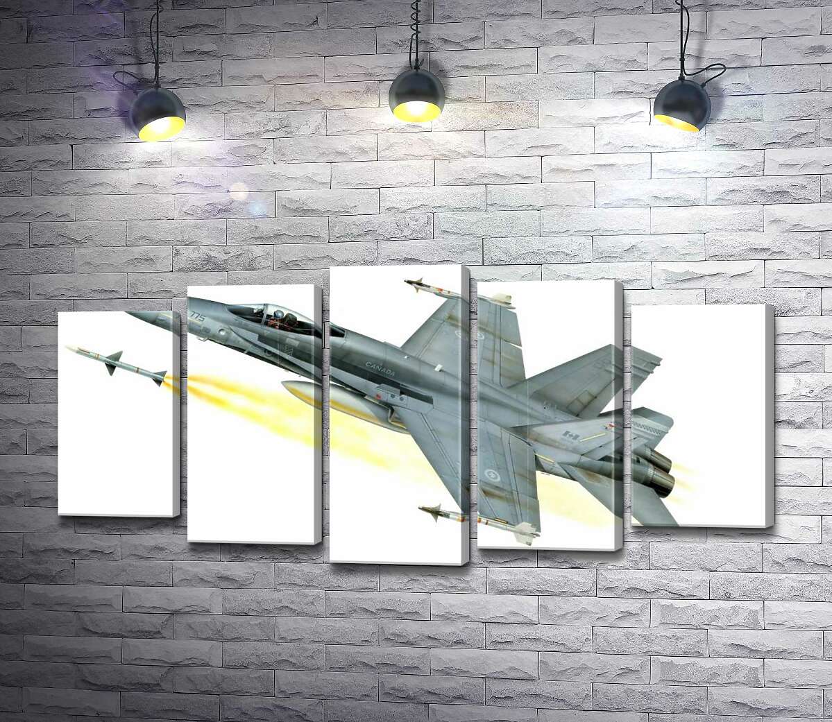 

Модульная картина ArtPoster Канадский многоцелевой истребитель McDonnell Douglas CF-18 Hornet 100x50 см Модуль №26