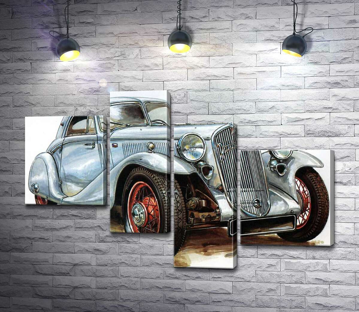 

Модульная картина ArtPoster Звезда 30-х годов автомобиль Walter Junior SS 100x67 см Модуль №20