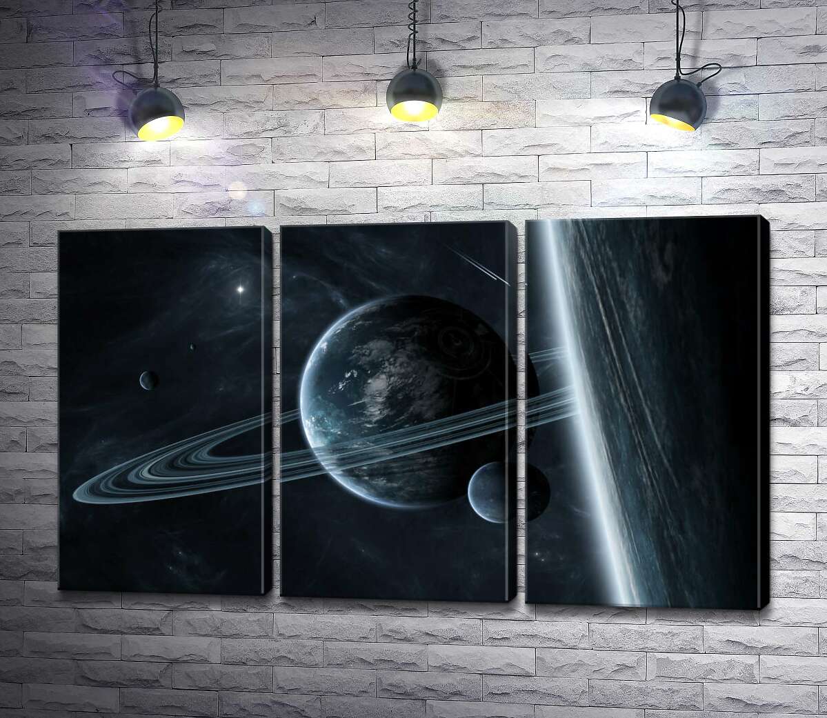 

Модульная картина ArtPoster Загадочные планеты другой галактики 60x36 см Модуль №11