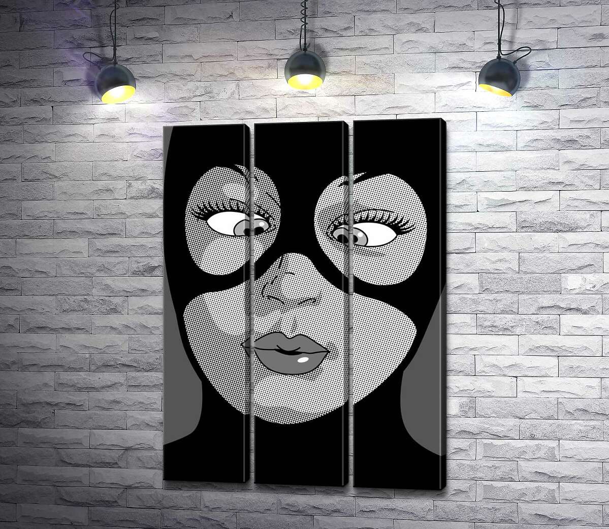 

Модульная картина ArtPoster Женщина-кошка (Cat woman) весело кривляется 60x87 см Модуль №11