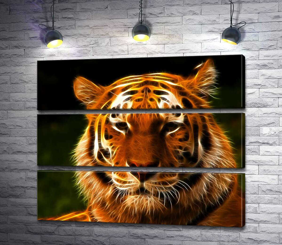 

Модульная картина ArtPoster Королевский силуэт тигра 75x60 см Модуль №13
