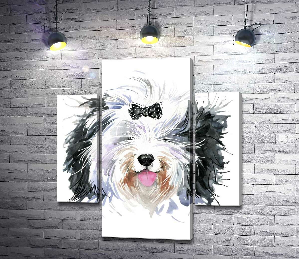 

Модульная картина ArtPoster Йоркширский терьер с бантиком на голове 100x110 см Модуль №7