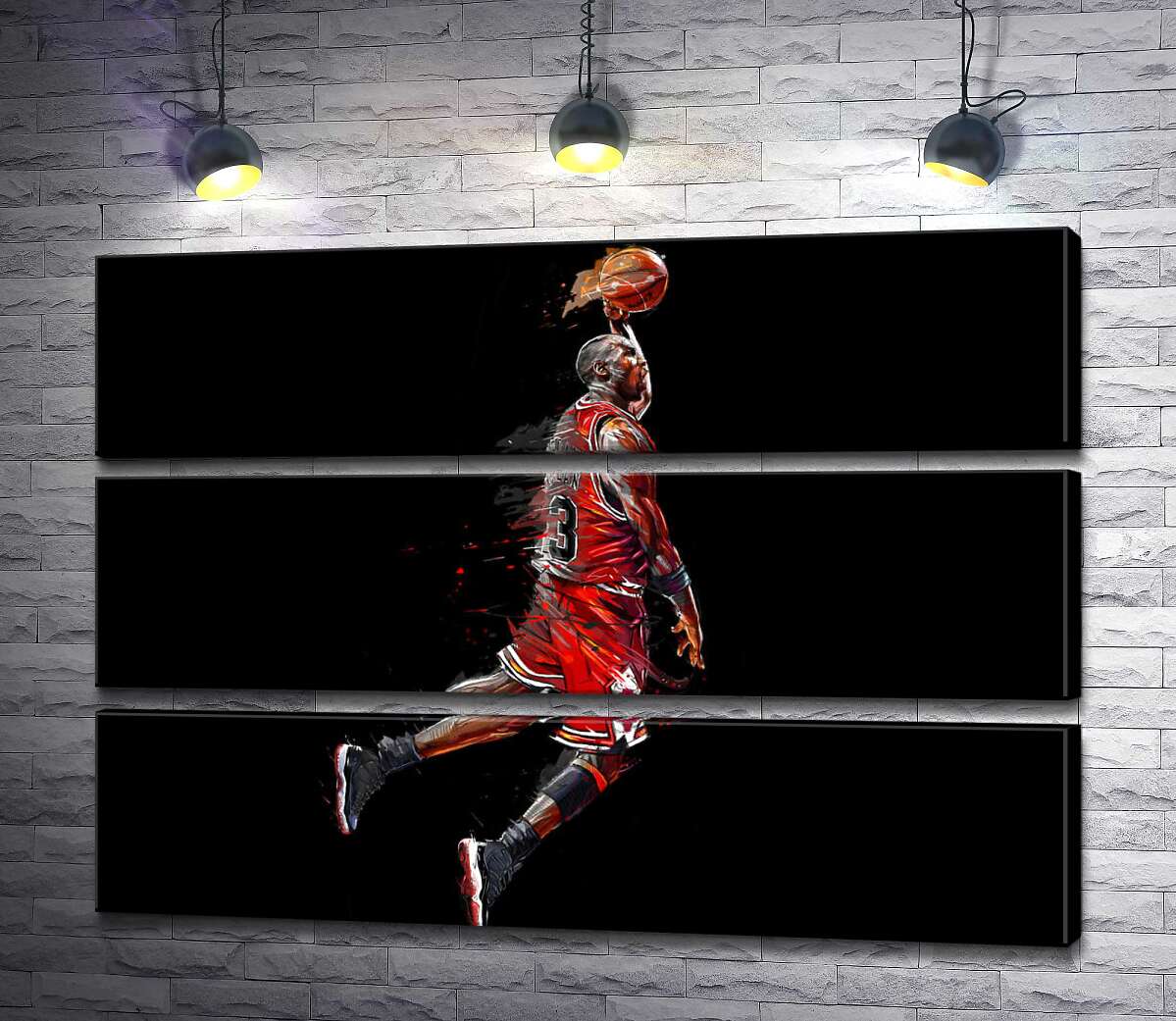 

Модульная картина ArtPoster Легендарный баскетболист, Майкл Джордан (Michael Jordan), в прыжке 130x93 см Модуль №13