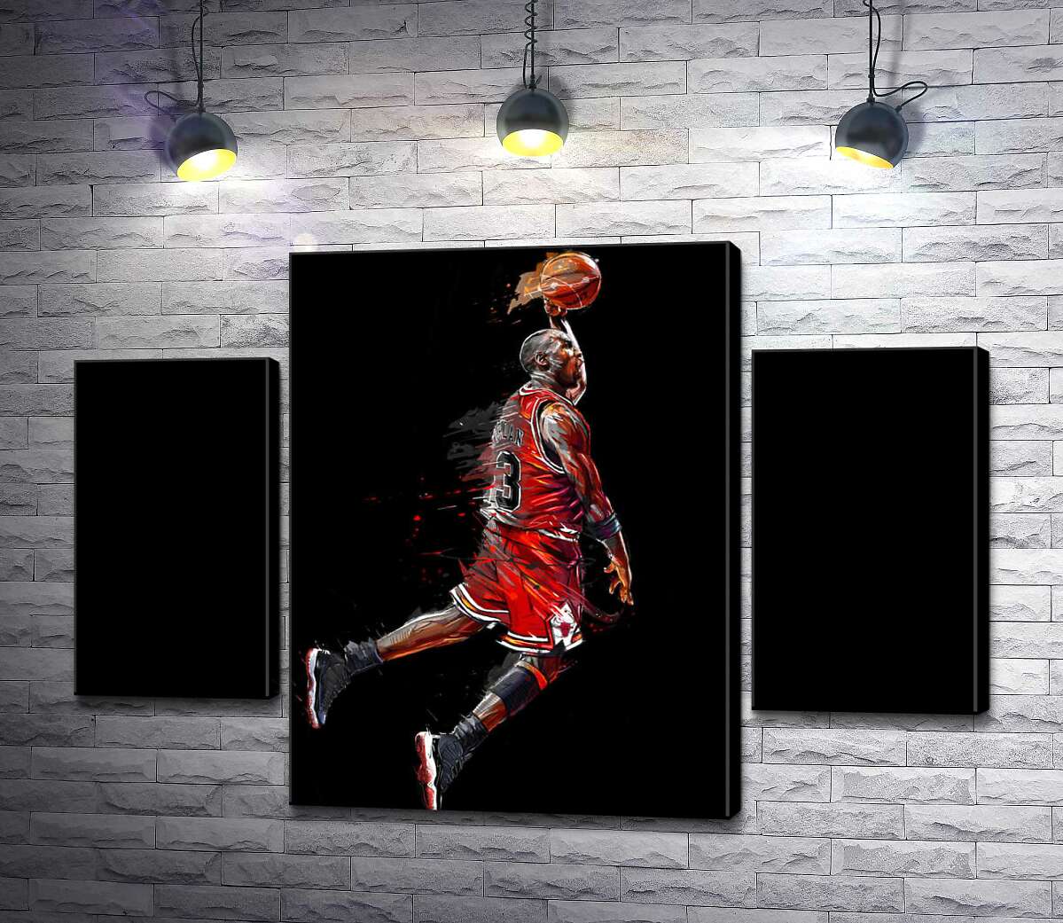 

Модульная картина ArtPoster Легендарный баскетболист, Майкл Джордан (Michael Jordan), в прыжке 80x58 см Модуль №7