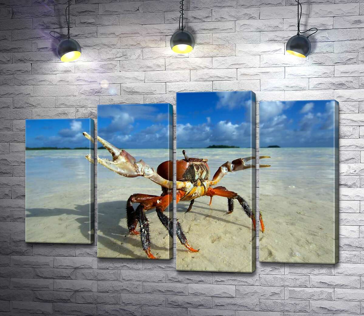 

Модульная картина ArtPoster Краб готовит клешни к нападению 132x87 см Модуль №21