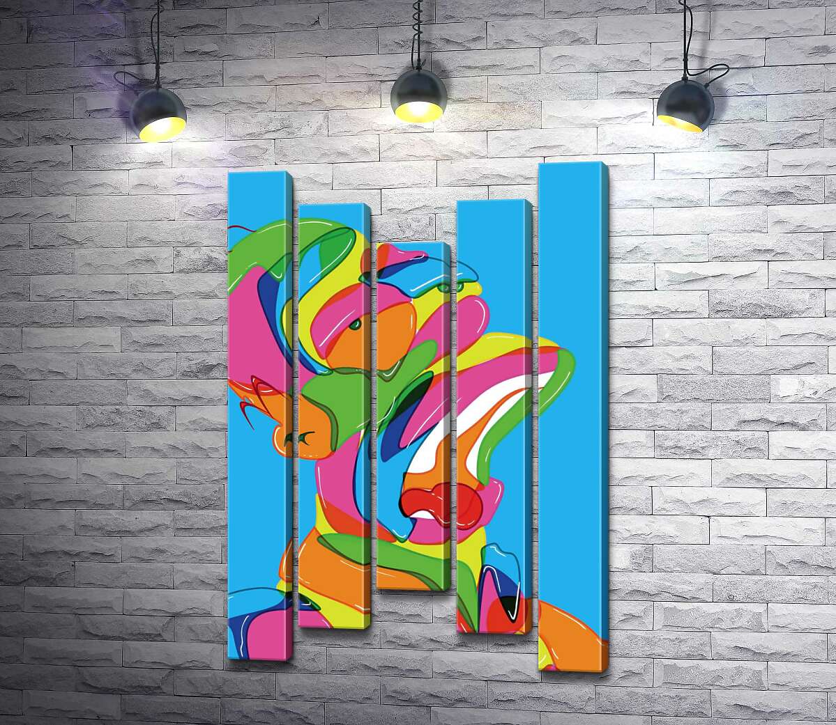 

Модульная картина ArtPoster Красочный Гомер Симпсон устал после рабочего дня 130x207 см Модуль №28
