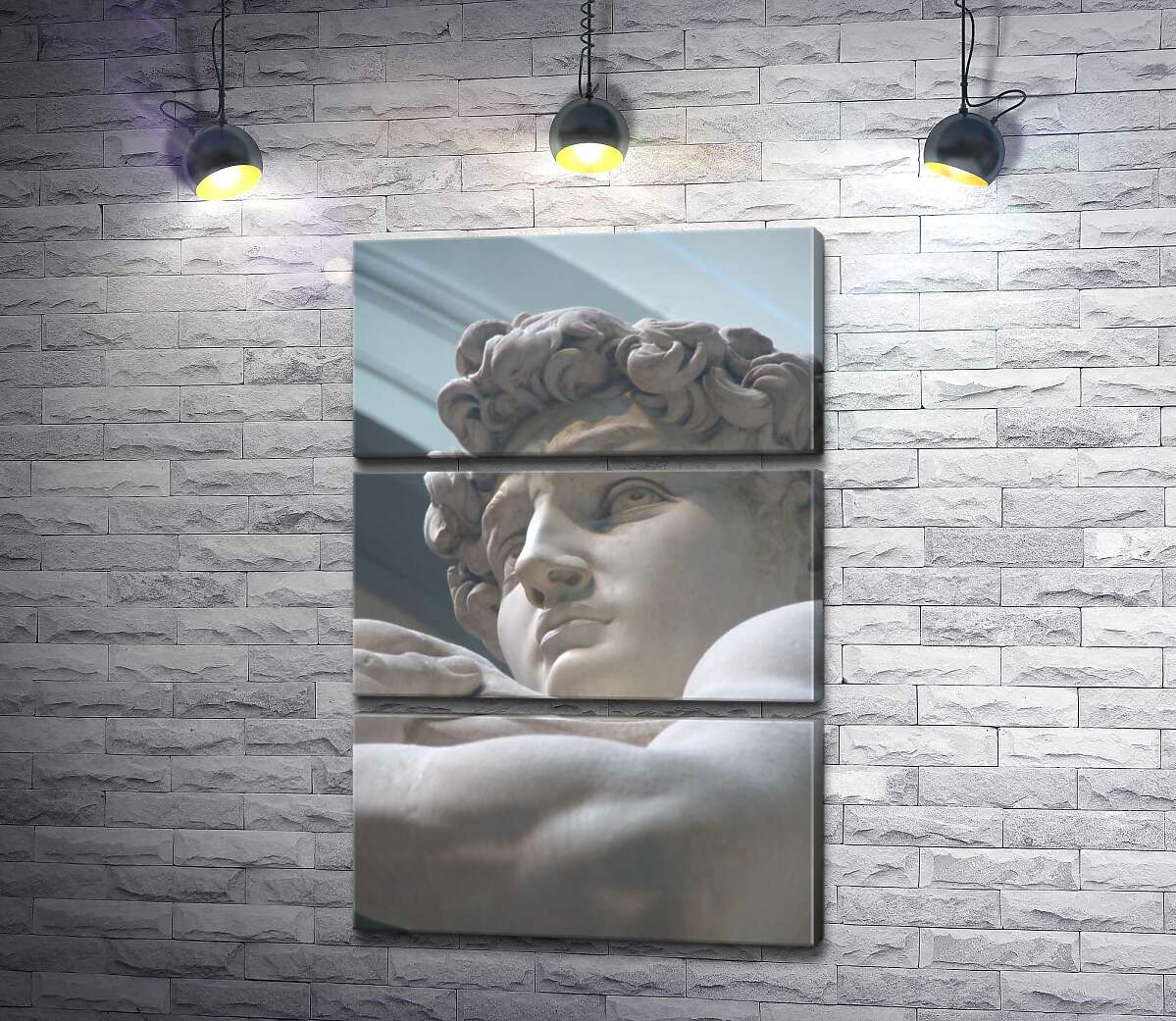 

Модульная картина ArtPoster Лицо мраморной статуи Давида 100x150 см Модуль №13