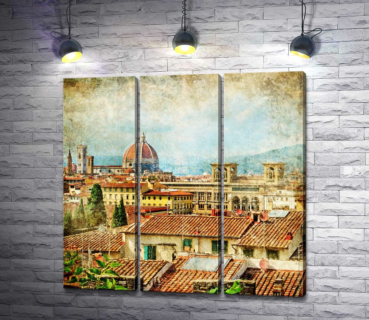 

Модульная картина ArtPoster Крыши Флоренции в лучах летнего солнца 102x100 см Модуль №11
