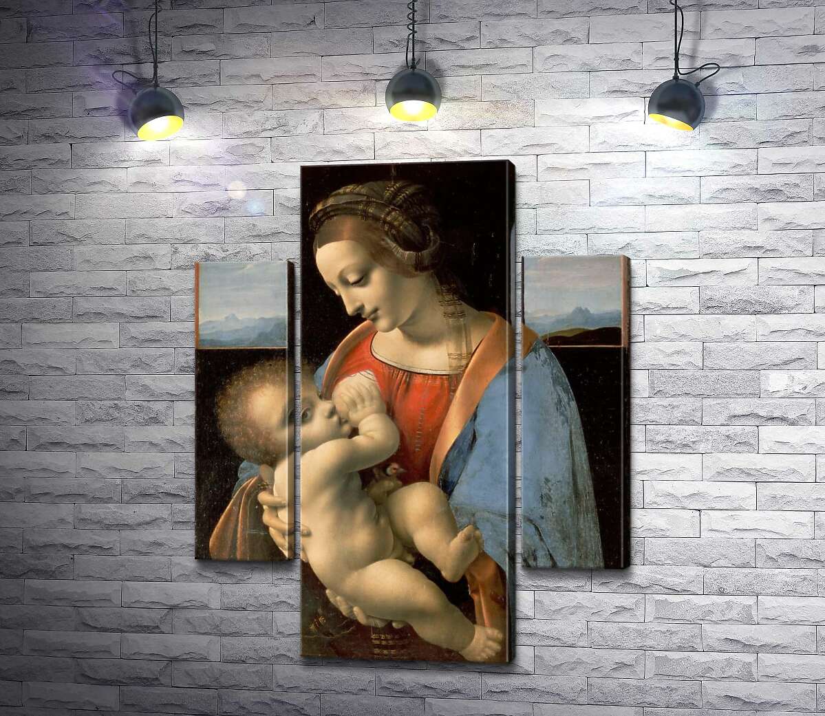 

Модульная картина ArtPoster Мадонна Литта (Madonna Litta) – Леонардо да Винчи (Leonardo da Vinci) 100x130 см Модуль №7