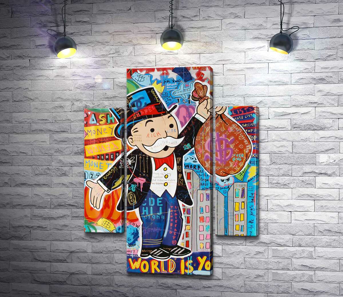 

Модульная картина ArtPoster Мир Монополи (Monop world) – Джисбар 131x174 см Модуль №7