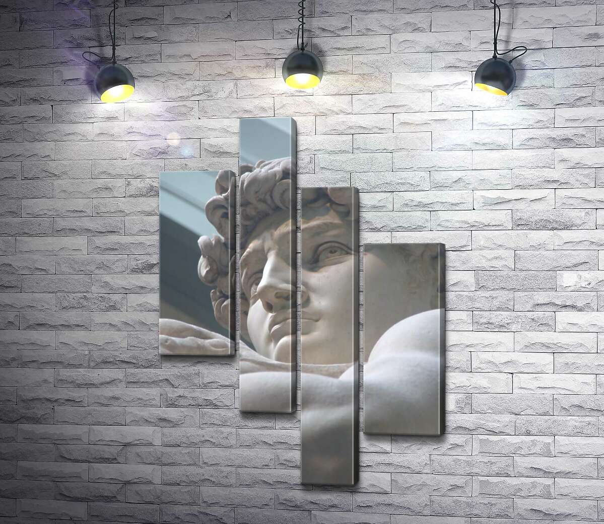 

Модульная картина ArtPoster Лицо мраморной статуи Давида 100x151 см Модуль №20
