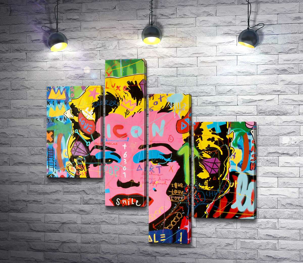 

Модульная картина ArtPoster Мерелин не на продажу (Marilyn not for sale) - Джисбар 100x100 см Модуль №20