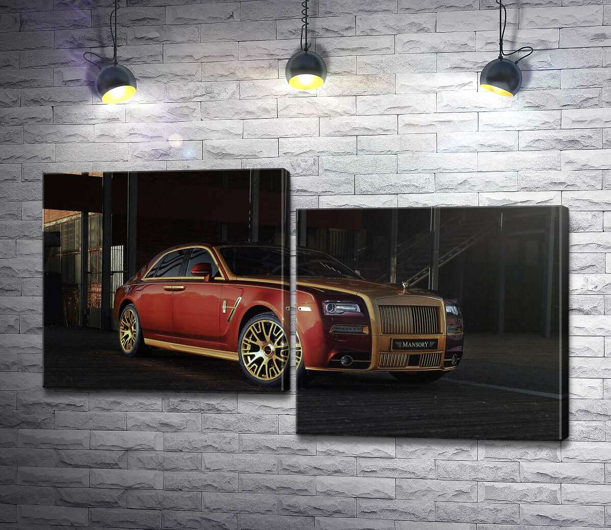 

Модульная картина ArtPoster Красные формы автомобиля седан Роллс-Ройс (Rolls-Royce Ghost) 100x57 см Модуль №5