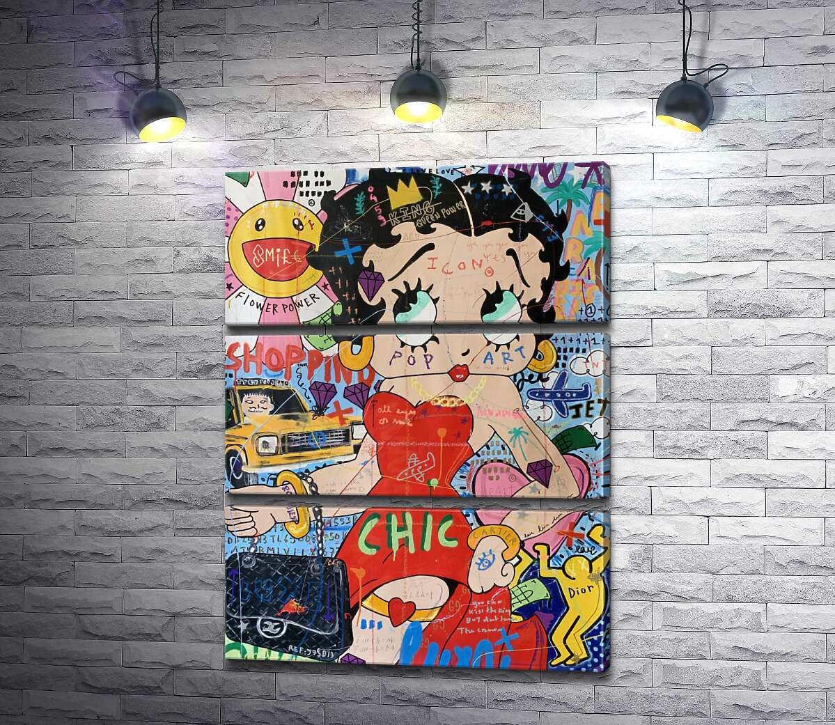

Модульная картина ArtPoster Милая Бетти (Betty Love) - Джисбар 130x171 см Модуль №13