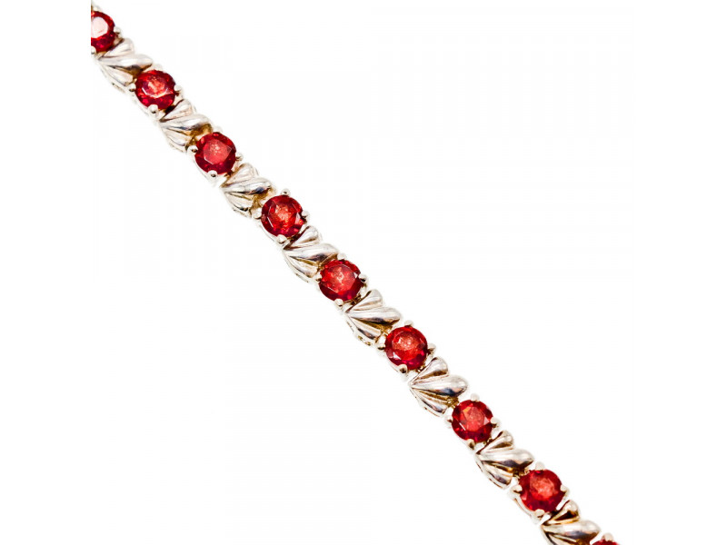 

Серебряный браслет с камнями Спессарин Натуральный Sky Jewelry 003710