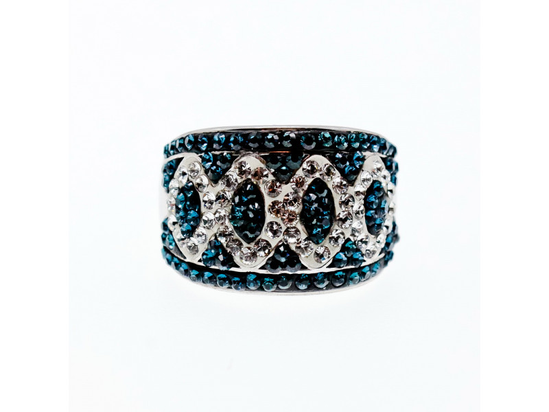 

Серебряное кольцо с фианитами Радость Sky Jewelry 003696