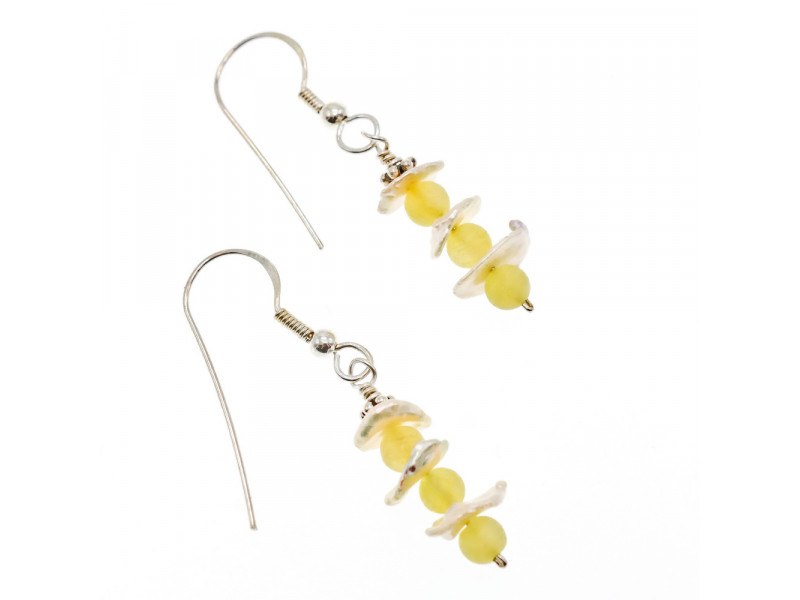 

Серебряные серьги с агатом и перламутром Натуральный Sky Jewelry 003684