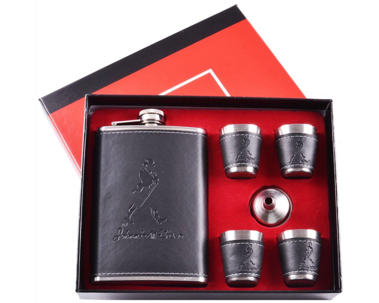 

Подарочный набор 6в1 фляга, рюмки, лейка "Johnnie Walker" TZ-3