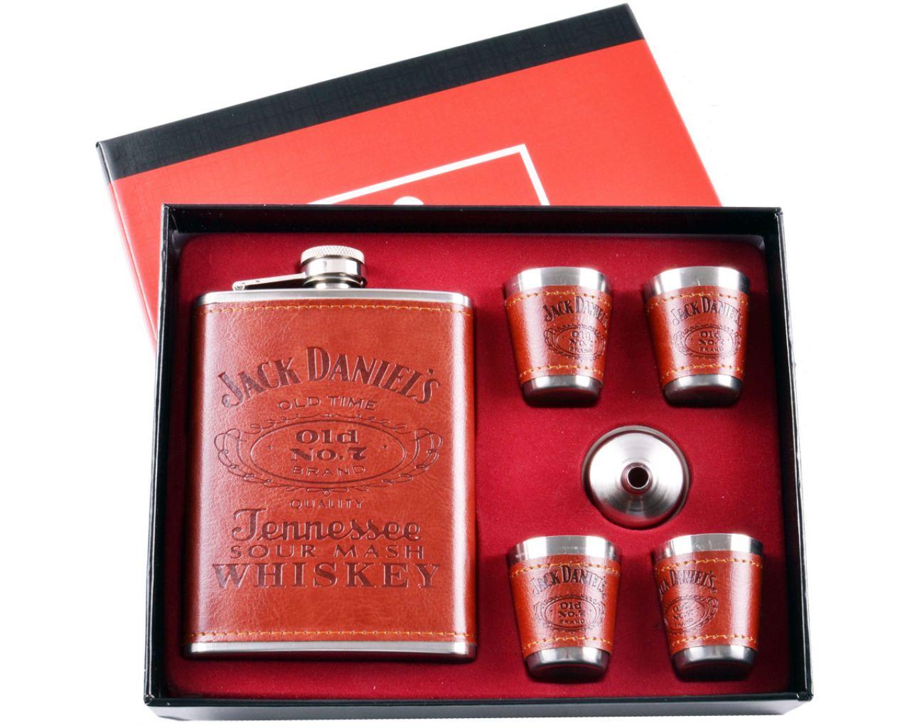 

Подарочный набор 6в1 фляга, рюмки, лейка "Jack Daniels" TZ-2