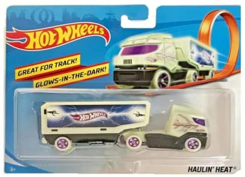 

Hot Wheels Грузовик трейлер Haulin Heat светящийся