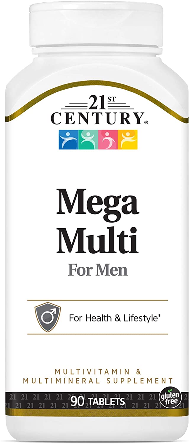 

21st Century Mega Multi for Men Multivitamin & Multimineral 90 таблеток (4384304141)