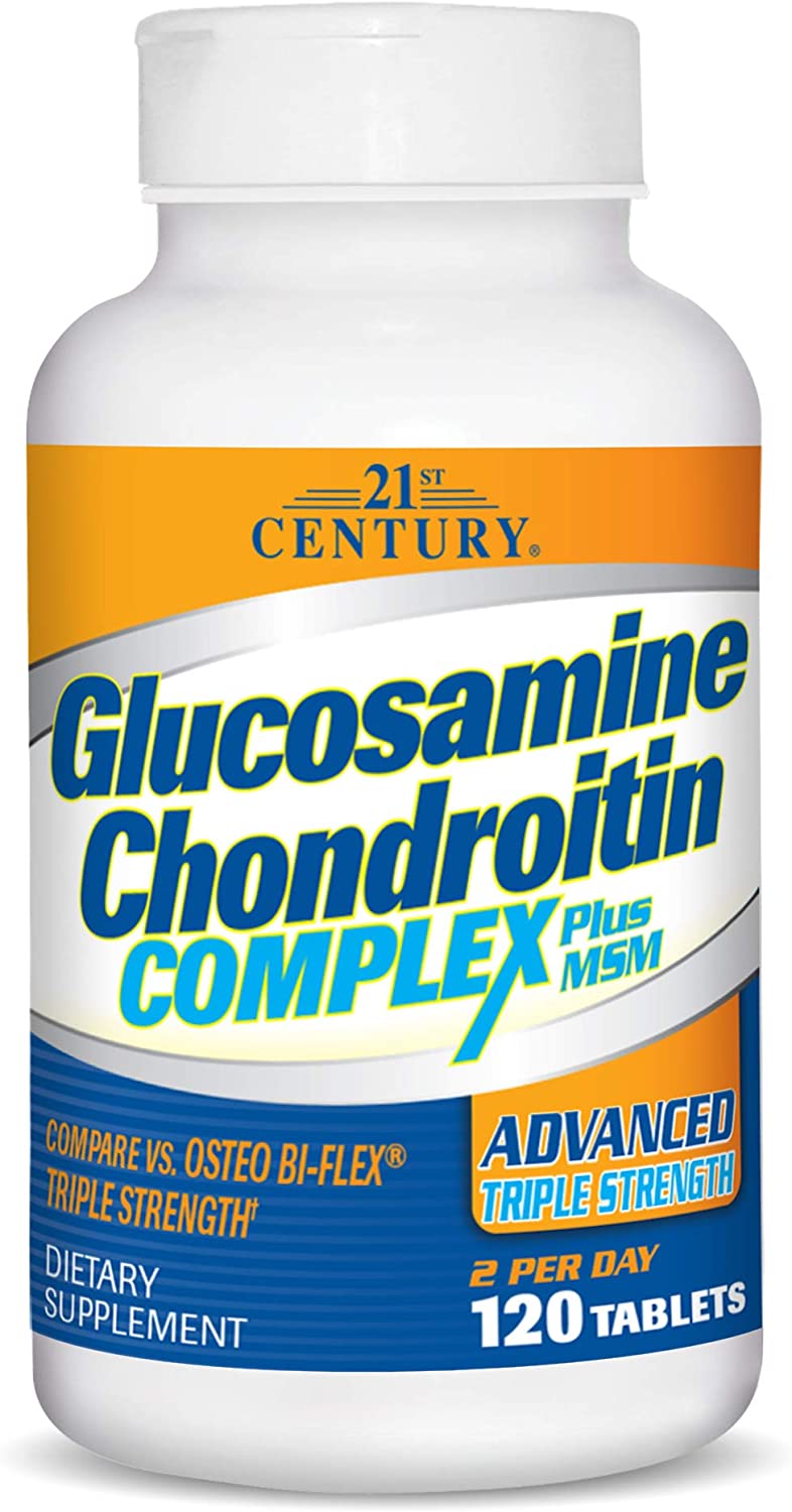 

21st Century Glucosamine Chondroitin Complex Plus MSM 120 таблеток (4384304136)