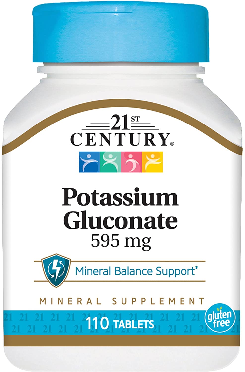 

21st Century Potassium Gluconate 595 mg 110 таблеток (4384304139)