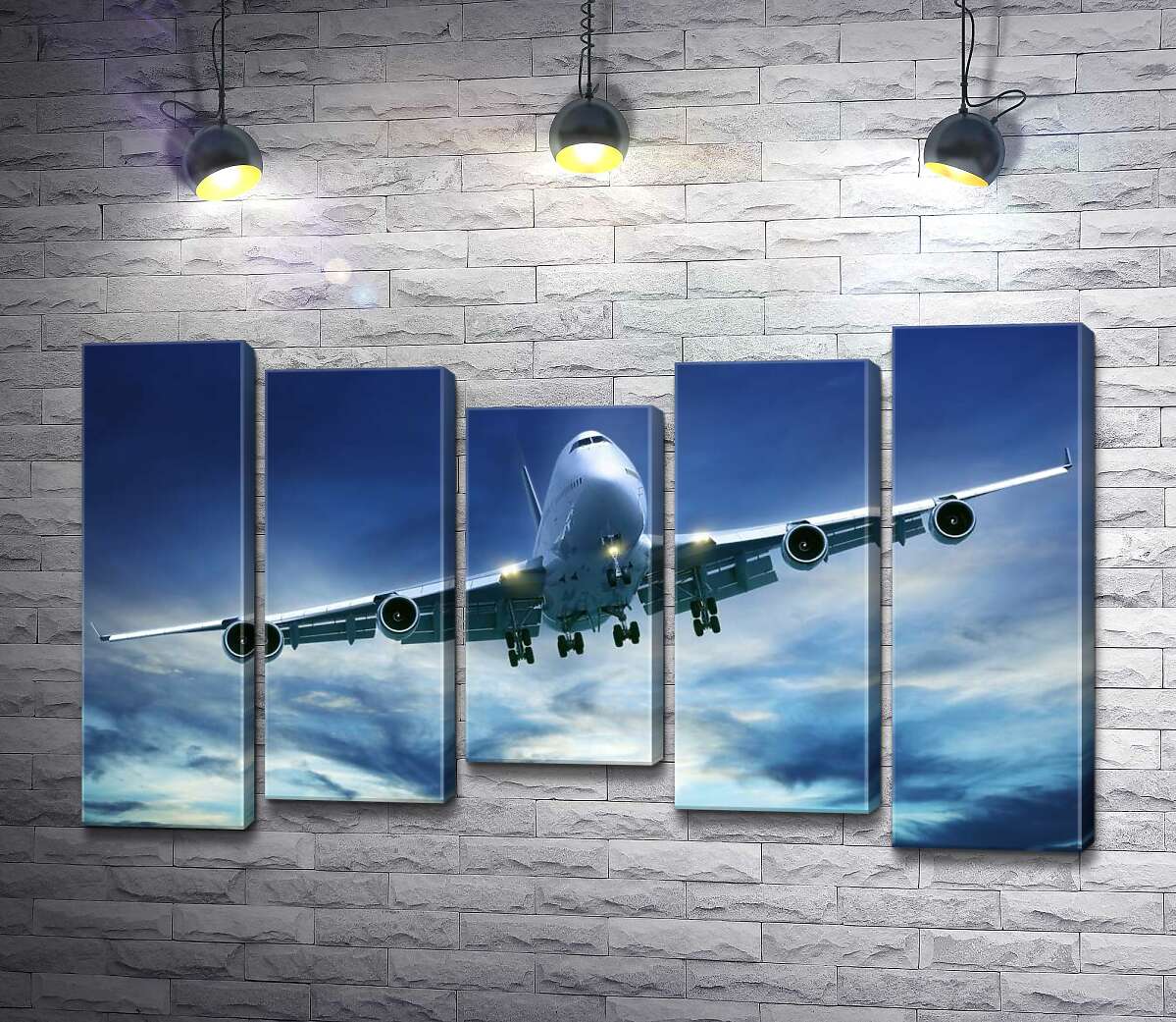 

Модульная картина ArtPoster На посадку: американский самолет "Jumbo Jet" 100x61 см Модуль №28