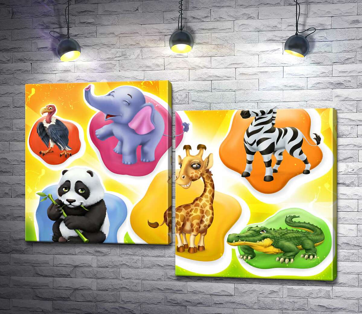 

Модульная картина ArtPoster На встречу к экзотическим животным 130x91 см Модуль №5