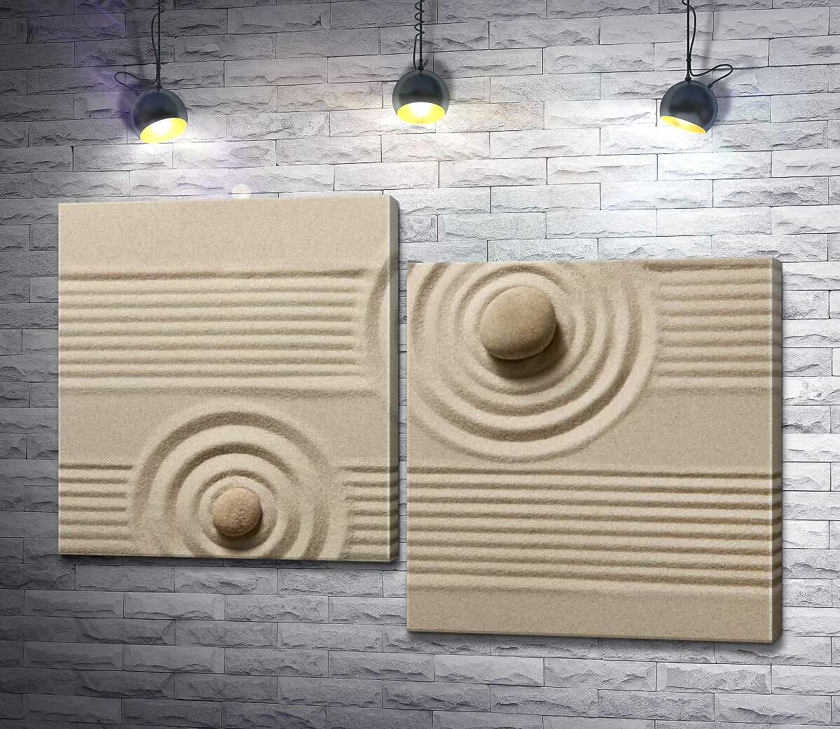 

Модульная картина ArtPoster Орнамент из камней и песка 100x68 см Модуль №5