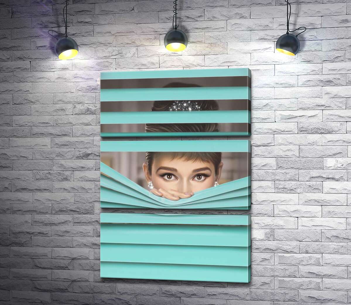 

Модульная картина ArtPoster Одри Хепбёрн (Audrey Hepburn) в роли героини фильма "Завтрак у Тиффани" (Breakfast at Tiffany's) 130x183 см Модуль №13